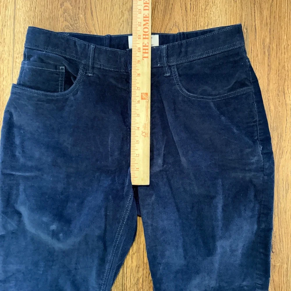 Joseph Abboud‎ Mens Navy Blue Corduroy Pants 34x30 Straight Leg Cotton Blend